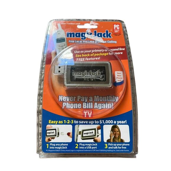 Magic Jack A921 USB Phone Jack 430-0302 - Picture 1 of 2